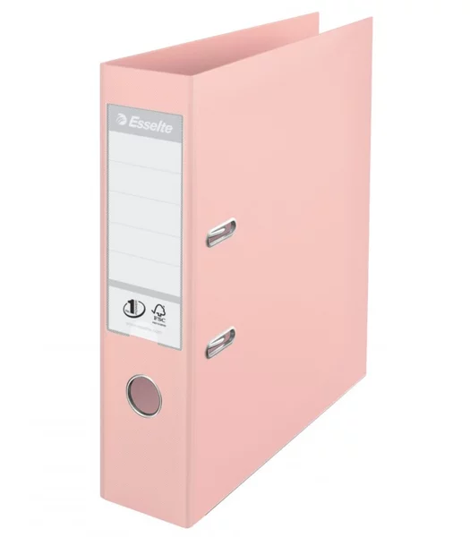 Biblioraft plastifiat A4, 75 mm, piersica Standard No. 1 Power ESSELTE